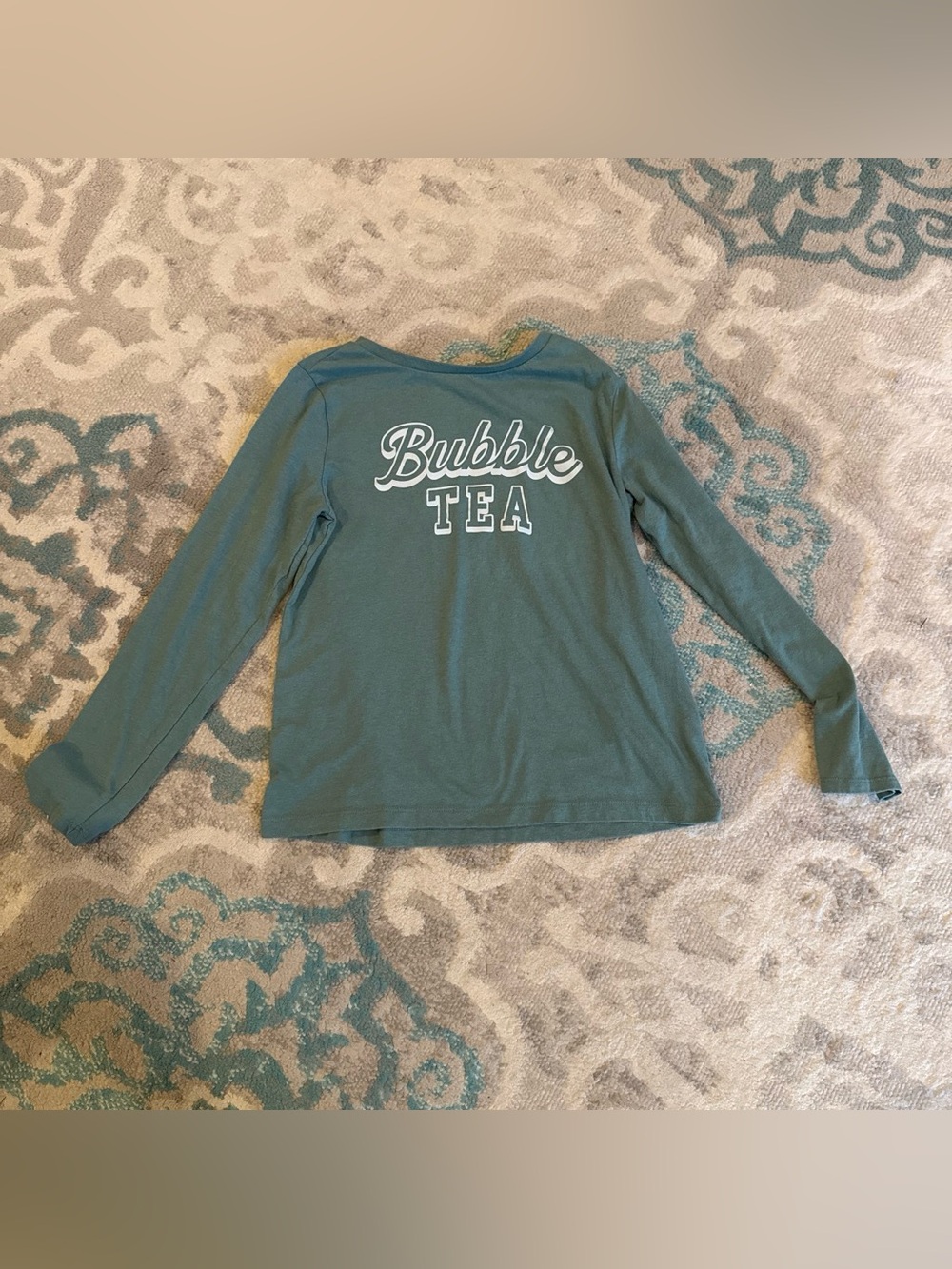 Carter's Teal 'Bubble Tea' Long Sleeve Tee